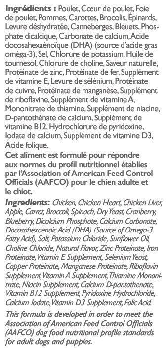 KARBUR - Formule poulet premium chien. Bêtes Gourmandes, boutique spécialisée alimentation, éducation et sports pour chiens à Québec.