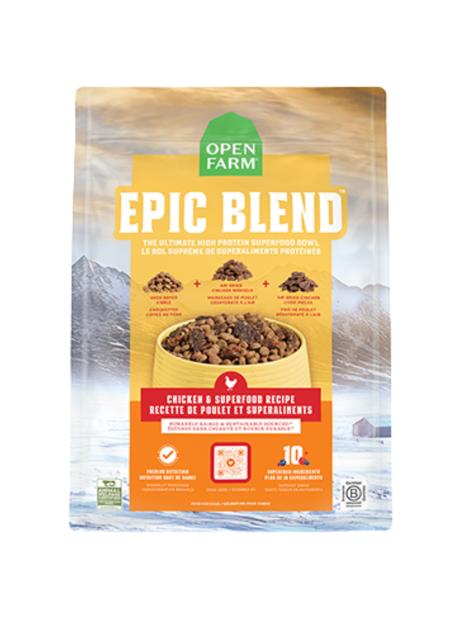 OPEN FARM - Epic Blend poulet & superaliments