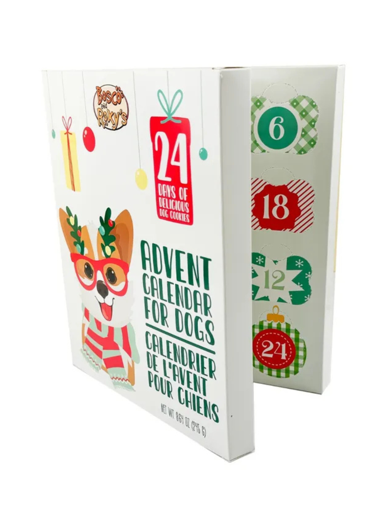 BOSCO & ROXY'S - Calendrier de l'avent pour chien. Bêtes Gourmandes, boutique spécialisée alimentation, éducation et sports pour chiens à Québec.