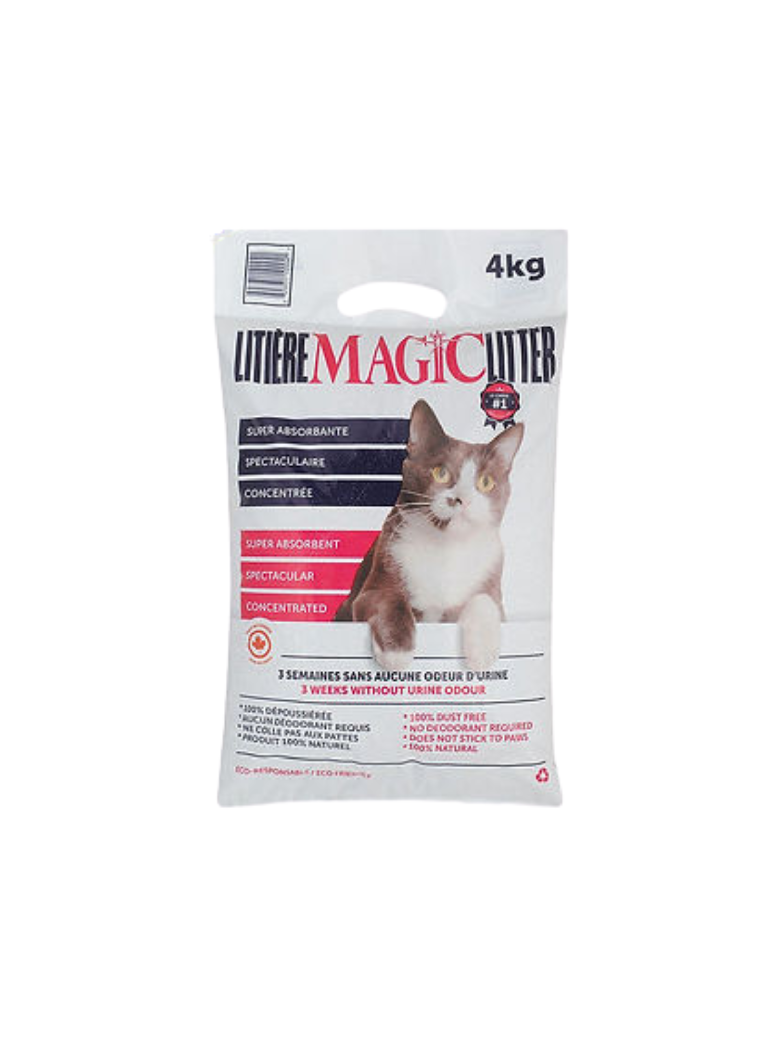 LITIÈRE MAGIC - Litière haut de gamme 4 kg