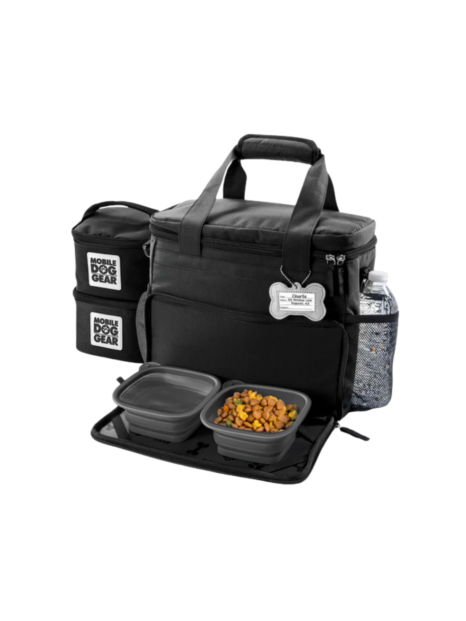 Petit sac fourre-tout Week Away® (petits chiens) - Pour les longs trajets, notre sac gère tout ce dont votre chien a besoin. Boutique Bêtes Gourmandes, ville de Québec.