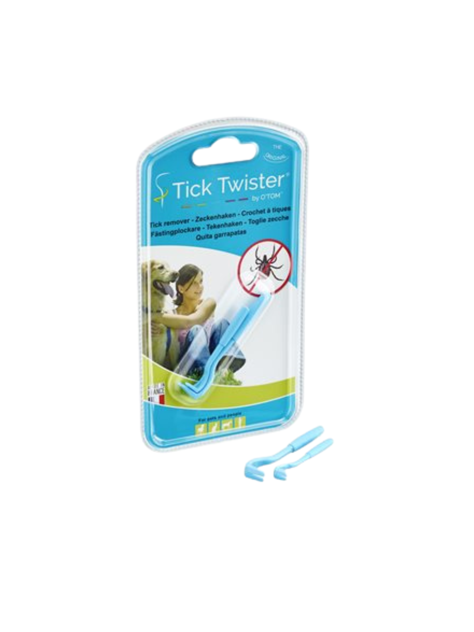 Crochet à tiques - Tick Twister. Bêtes Gourmandes, boutique spécialisée en alimentation et en comportement canin à Québec.