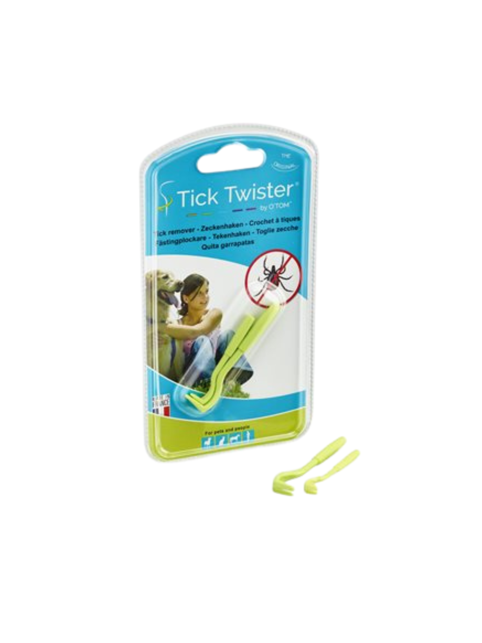 TICK TWISTER - Ensemble 2 crochets à tiques (couleur assortie)