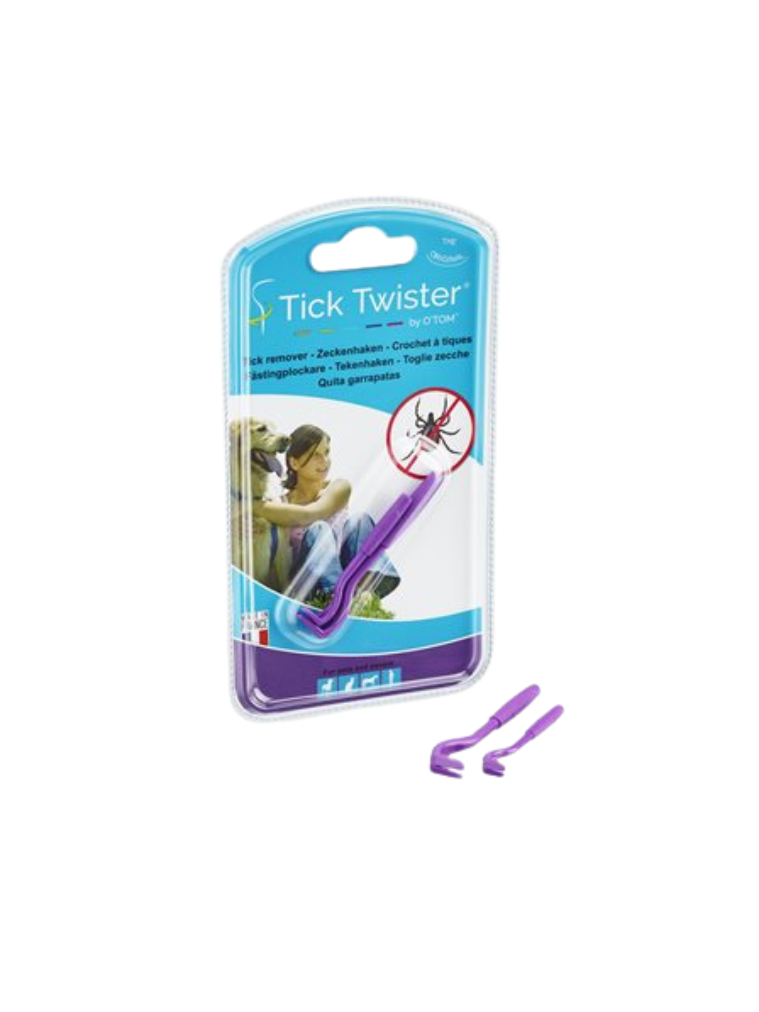 TICK TWISTER - Ensemble 2 crochets à tiques (couleur assortie)