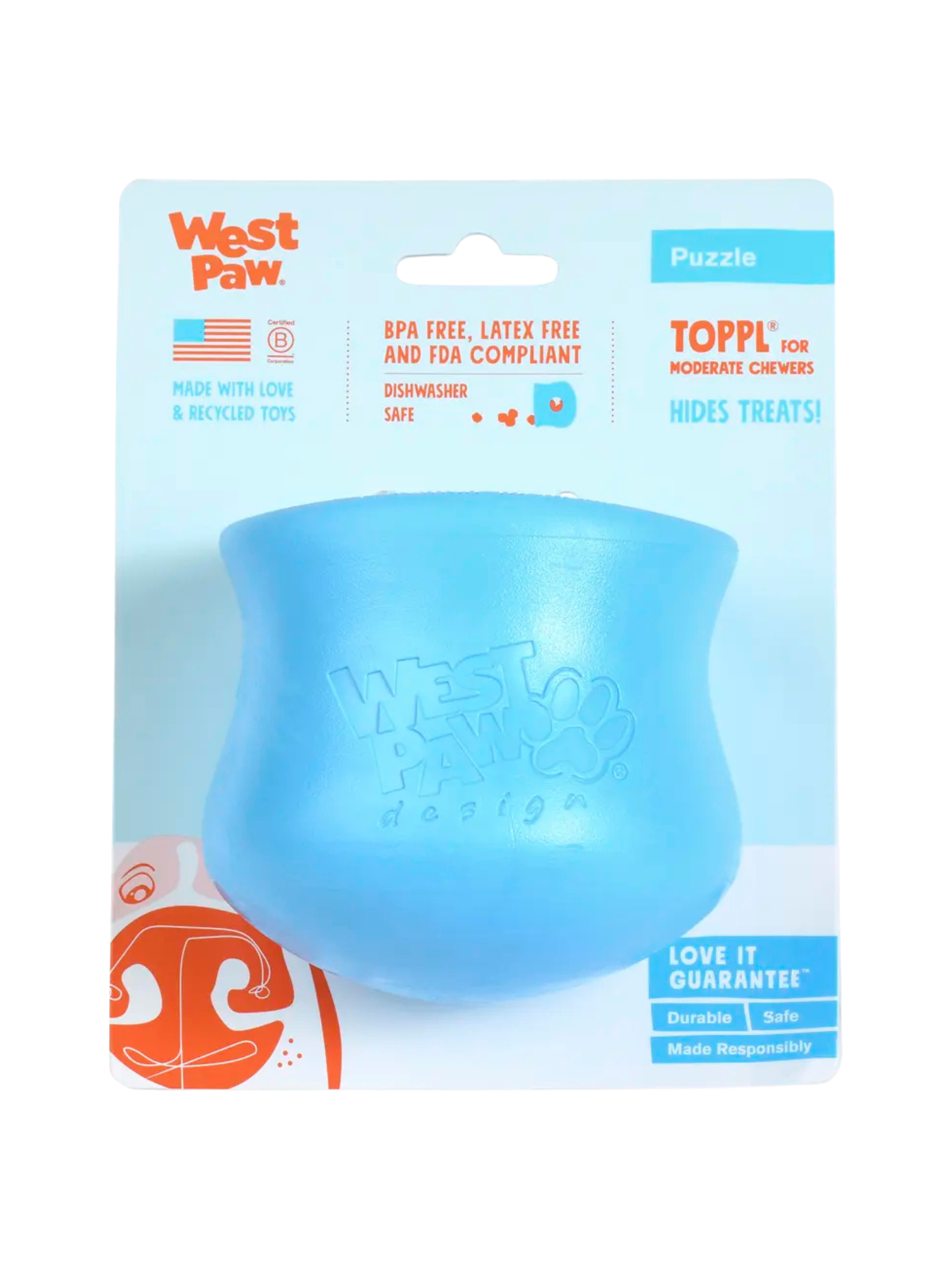 West Paw - Toppl. Bêtes Gourmandes, spécialiste en nourriture et produits pour chien et chat en ligne et en magasin à Québec.