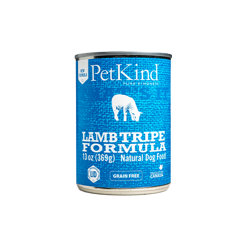 PETKIND - Protéine unique tripe agneau 369g. Bêtes Gourmandes, boutique spécialisée en alimentation, éducation et sports attelés à Québec.