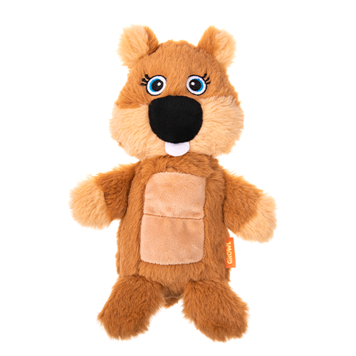 GROWL - Peluche belly boomerz. Bêtes Gourmandes, boutique spécialisée alimentation, éducation et sports pour chiens à Québec.
