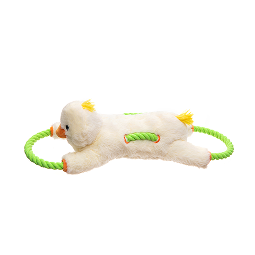 GROWL - Peluche avec corde haystackerz. Bêtes Gourmandes, boutique spécialisée alimentation, éducation et sports pour chiens à Québec.