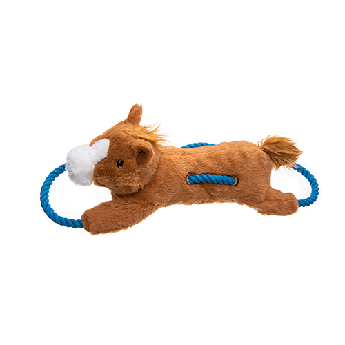 GROWL - Peluche avec corde haystackerz. Bêtes Gourmandes, boutique spécialisée alimentation, éducation et sports pour chiens à Québec.
