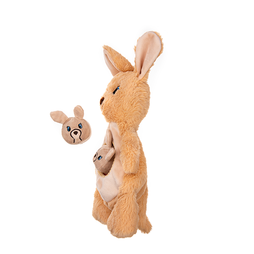 GROWL - Peluche kangourou sidekicks. Bêtes Gourmandes, boutique spécialisée alimentation, éducation et sports pour chiens à Québec.