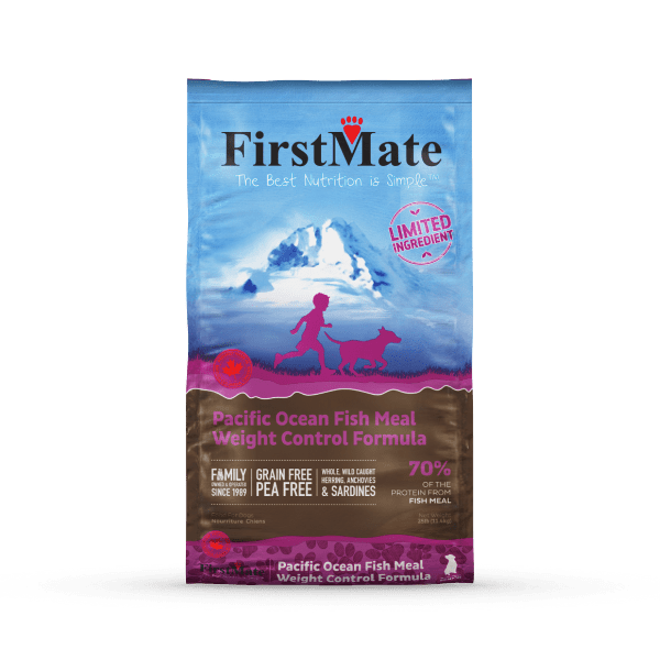 Firstmate - Recette poisson du pacifique pour contrôle du poids et chien sénior. Bêtes Gourmandes spécialiste en nutrition et produit pour chien et chat à Québec.