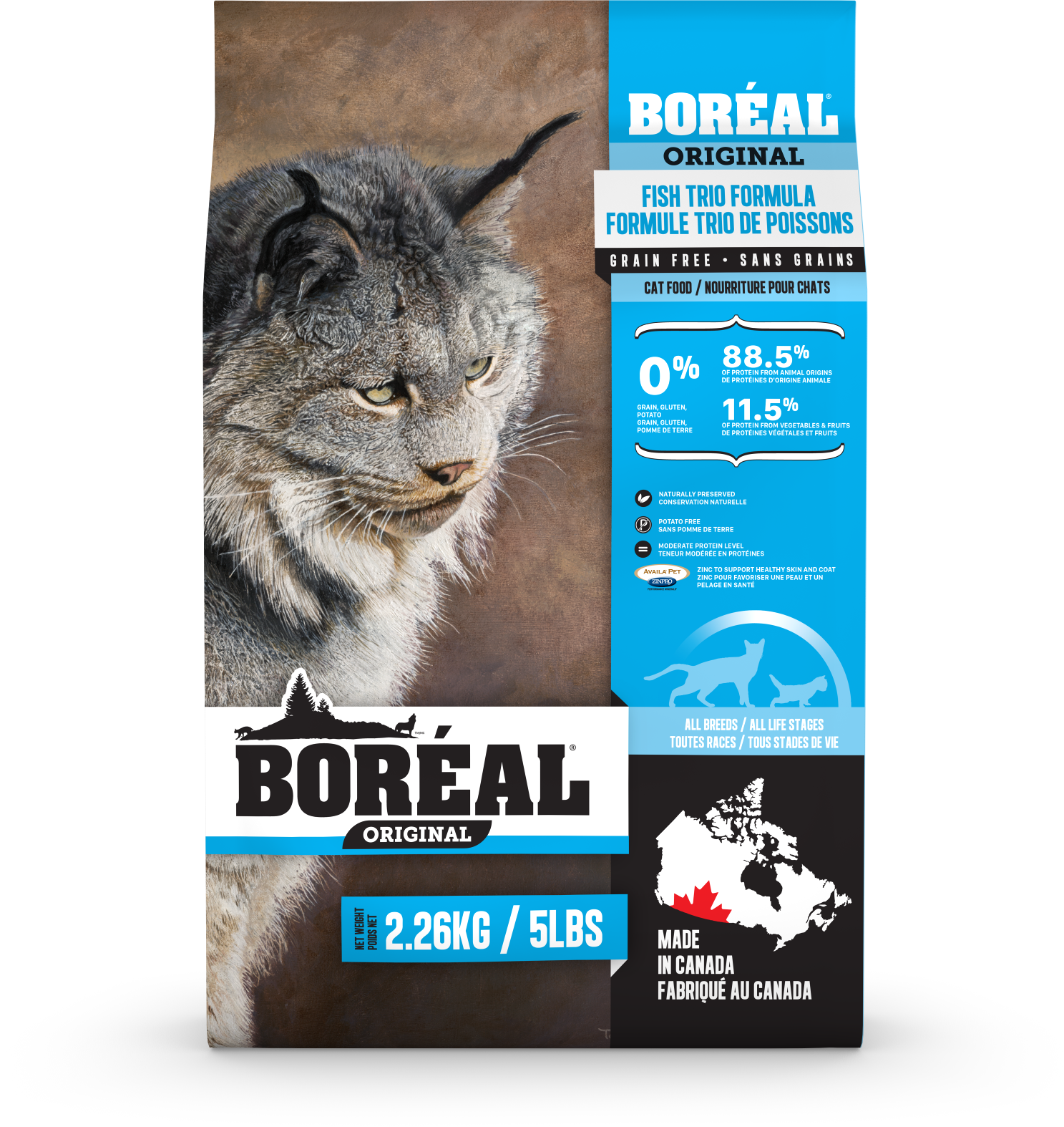 BORÉAL- Trio poisson original pour chat