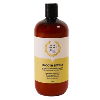 PEKE SECRET - Smooth secret revitalisant 500ml. Bêtes Gourmandes, boutique spécialisée alimentation, éducation et sports pour chiens à Québec.