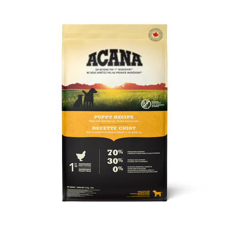 ACANA - Nourriture pour chiot. Bêtes Gourmandes, boutique spécialisée alimentation, éducation et sports pour chiens à Québec.
