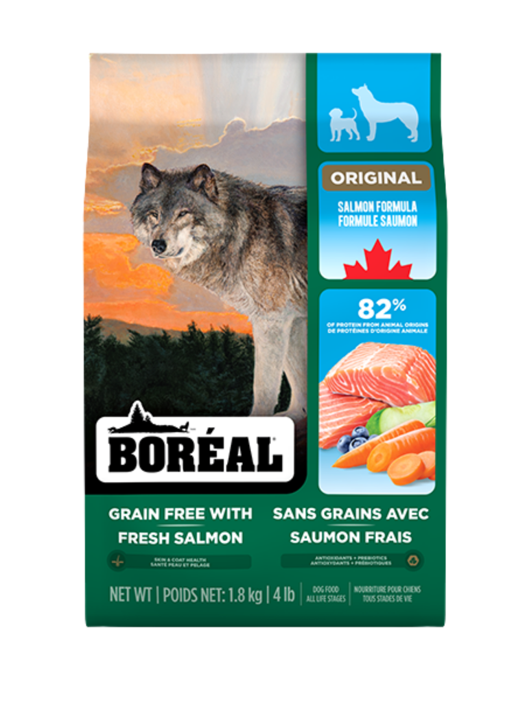 Boréal Original - Sans Grain Au Saumon Sauvage Pour Chien. Bêtes Gourmandes, spécialiste en nourriture et produits pour chien et chat en ligne et en magasin à Québec.