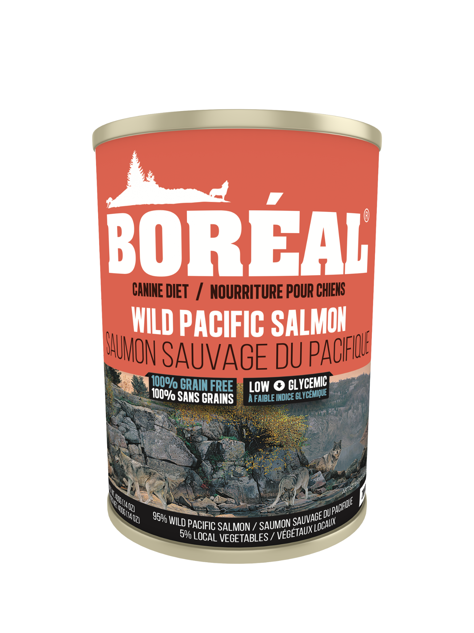 Boréal - Pâté Pour Chien Sans Grain Saumon Sauvage 690G. Bêtes Gourmandes, spécialiste en nourriture et produits pour chien et chat en ligne et en magasin à Québec.
