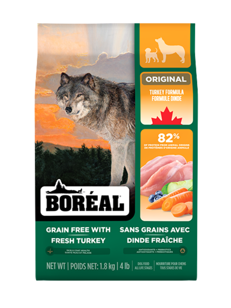 Boréal Original - Sans Grain À La Dinde Pour Chien. Bêtes Gourmandes, spécialiste en nourriture et produits pour chien et chat en ligne et en magasin à Québec.