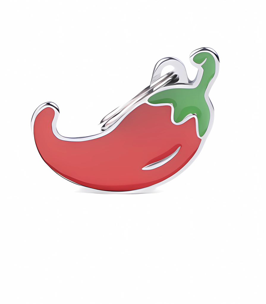 MYFAMILY - Médaille '' PIMENT CHILI ''. Bêtes Gourmandes, boutique spécialisée alimentation, éducation et sports pour chiens à Québec.