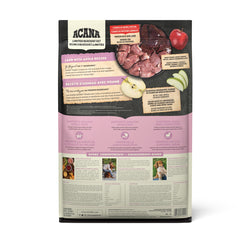 ACANA - Singles Agneau & pommes 10.8 kg. Bêtes Gourmandes, boutique spécialisée alimentation, éducation et sports pour chiens à Québec.