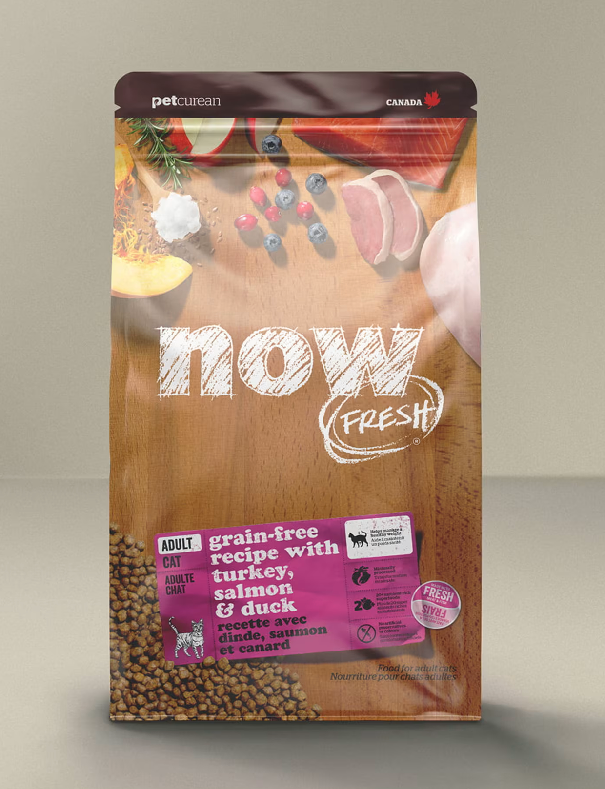 NOW FRESH - Chat dinde, saumon et canard
