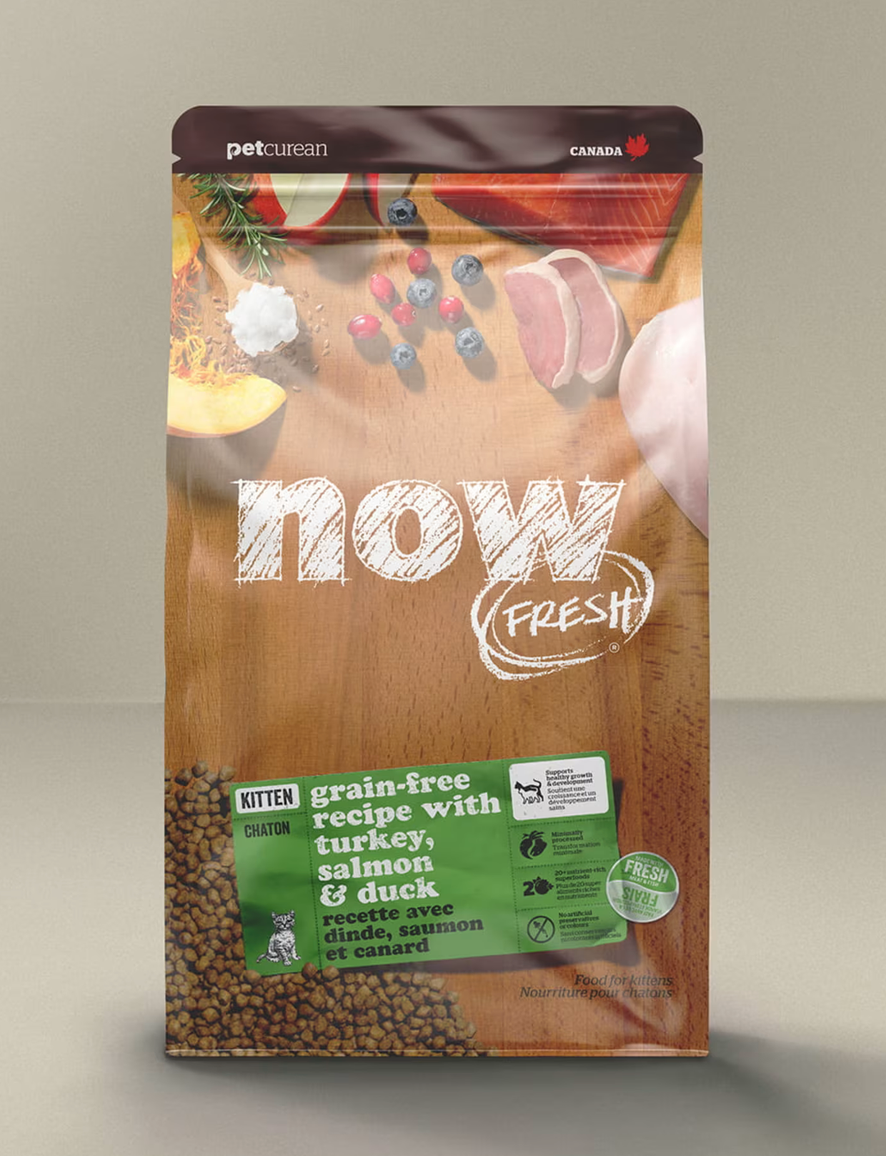NOW FRESH - Chaton dinde, saumon et canard
