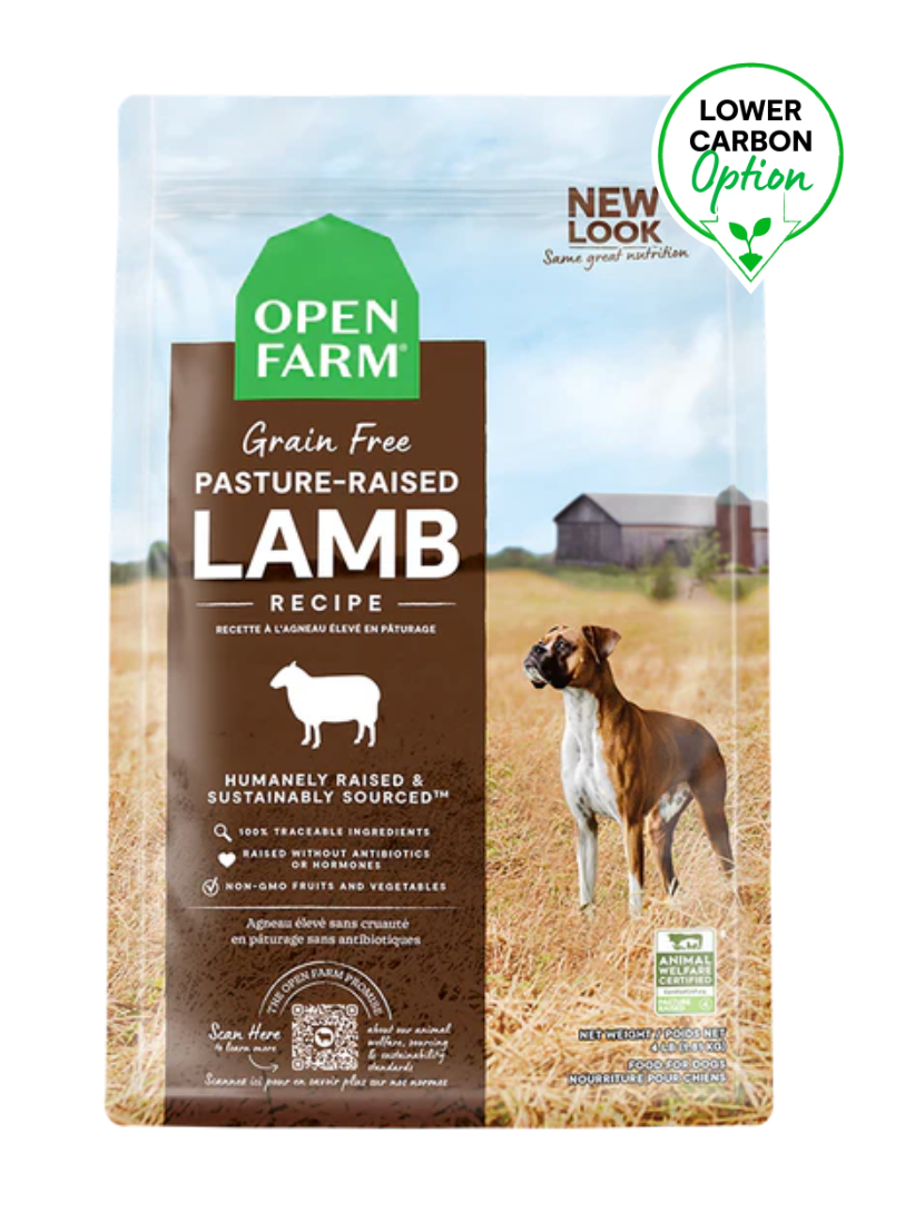 Openfarm - Recette à l'agneau sans grains pour chien. Bêtes Gourmandes, spécialiste en nourriture et produits pour chien et chat en ligne et en magasin à Québec.