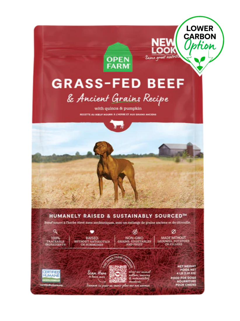 Openfarm - Recette au boeuf grains anciens pour chien. Bêtes Gourmandes, spécialiste en nourriture et produits pour chien et chat en ligne et en magasin à Québec.