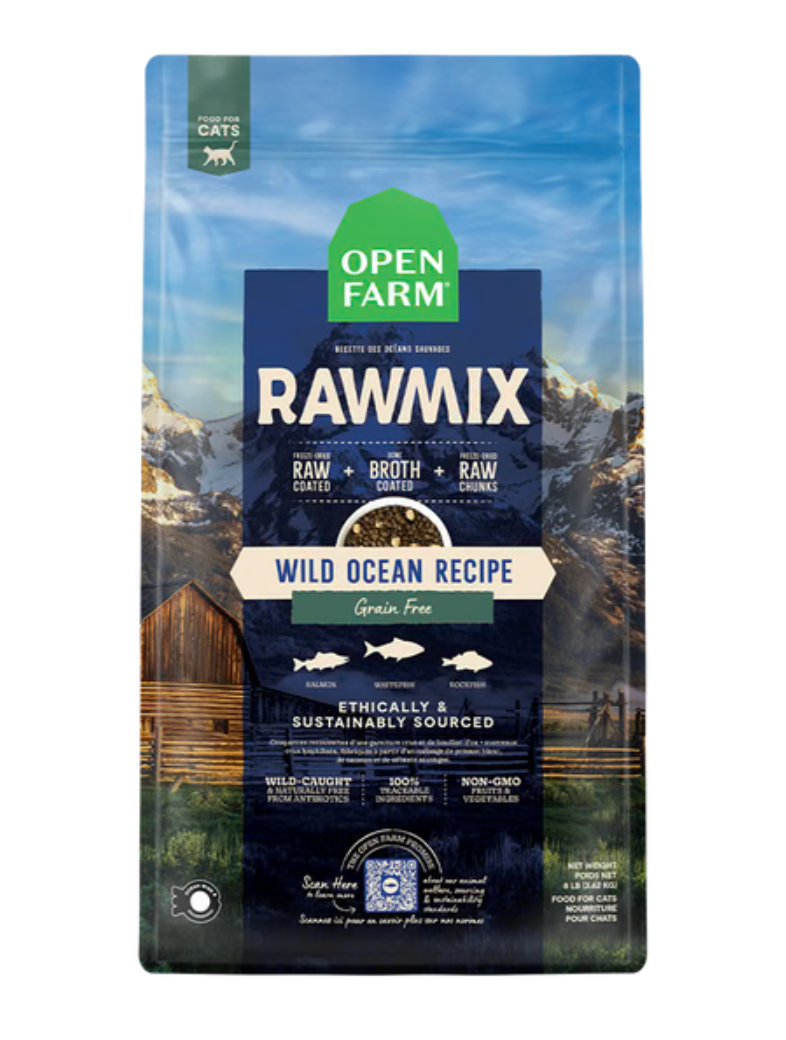 OPEN FARM - Rawmix poissons sans grains chat