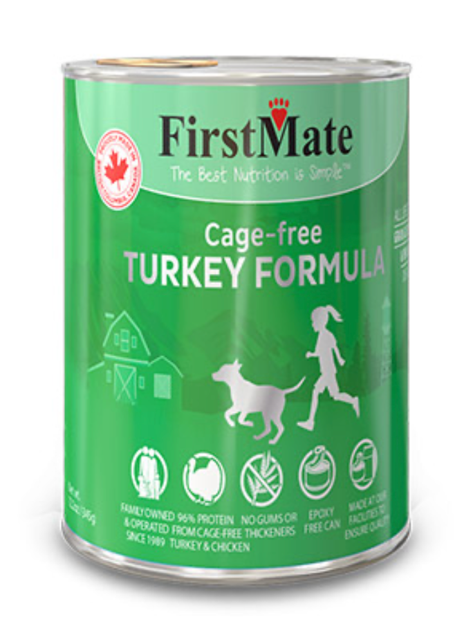 FIRSTMATE - Conserve à la dinde 345g. Bêtes Gourmandes, boutique spécialisée en alimentation, éducation et sports canins à Québec.