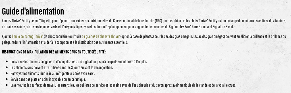 BIG COUNTRY RAW - Pure poulet 4 lbs