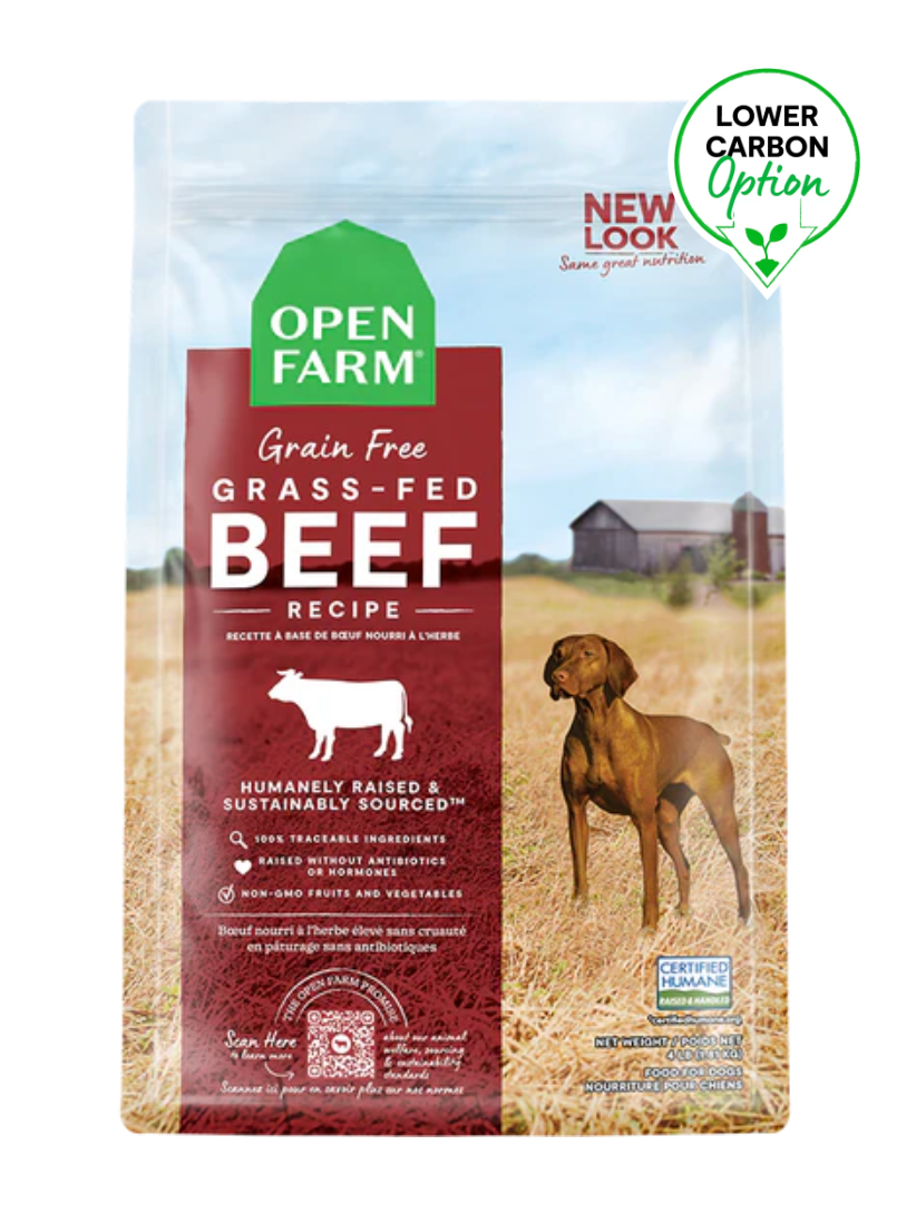 Openfarm - Recette au boeuf sans grains pour chien. Bêtes Gourmandes, spécialiste en nourriture et produits pour chien et chat en ligne et en magasin à Québec.