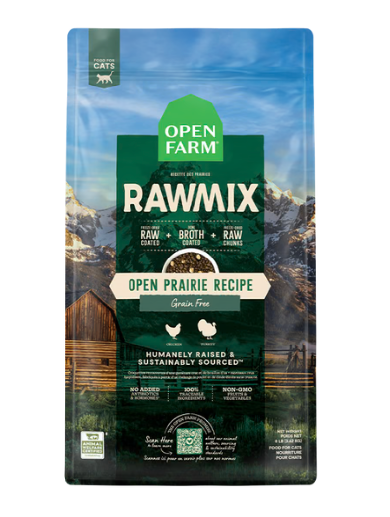 OPEN FARM - Rawmix Prairies sans grains pour chat