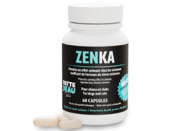 PATTED'EAUBIO - Zenka supplément calmant. Bêtes Gourmandes, boutique spécialisée alimentation, éducation et sports pour chiens à Québec.