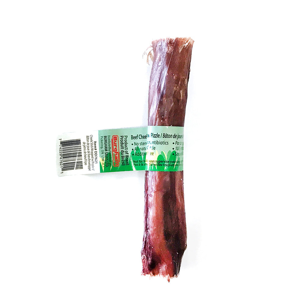 BULLSTERS - Bâton de joue de boeuf enrobé de bullystick. Bêtes Gourmandes, boutique spécialisée alimentation, éducation et sports pour chiens à Québec.