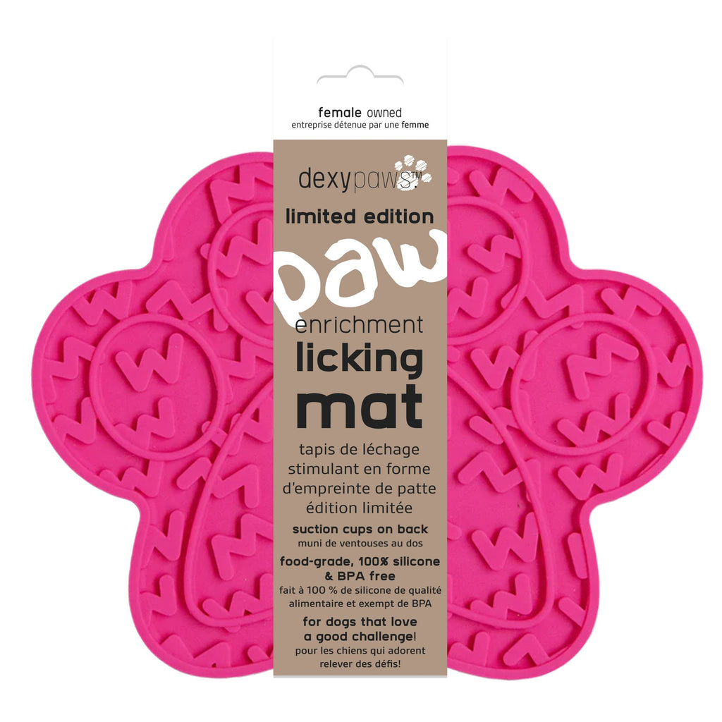 DEXYPAWS - Tapis de lèche stimulant. Bêtes Gourmandes, boutique spécialisée alimentation, éducation et sports pour chiens à Québec.