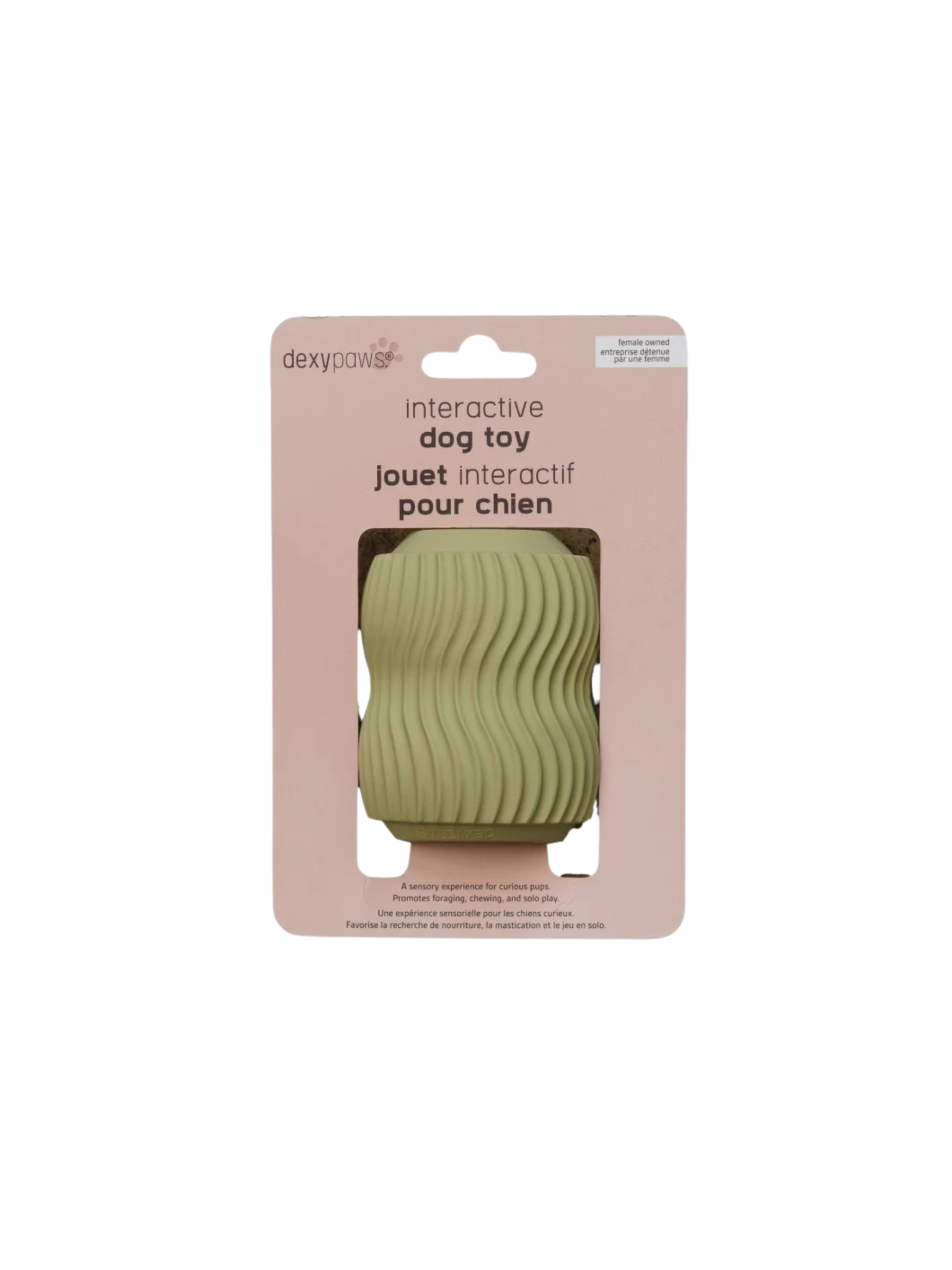 DEXYPAWS -  Jouet à mâcher ultra robuste pour chien vert sauge