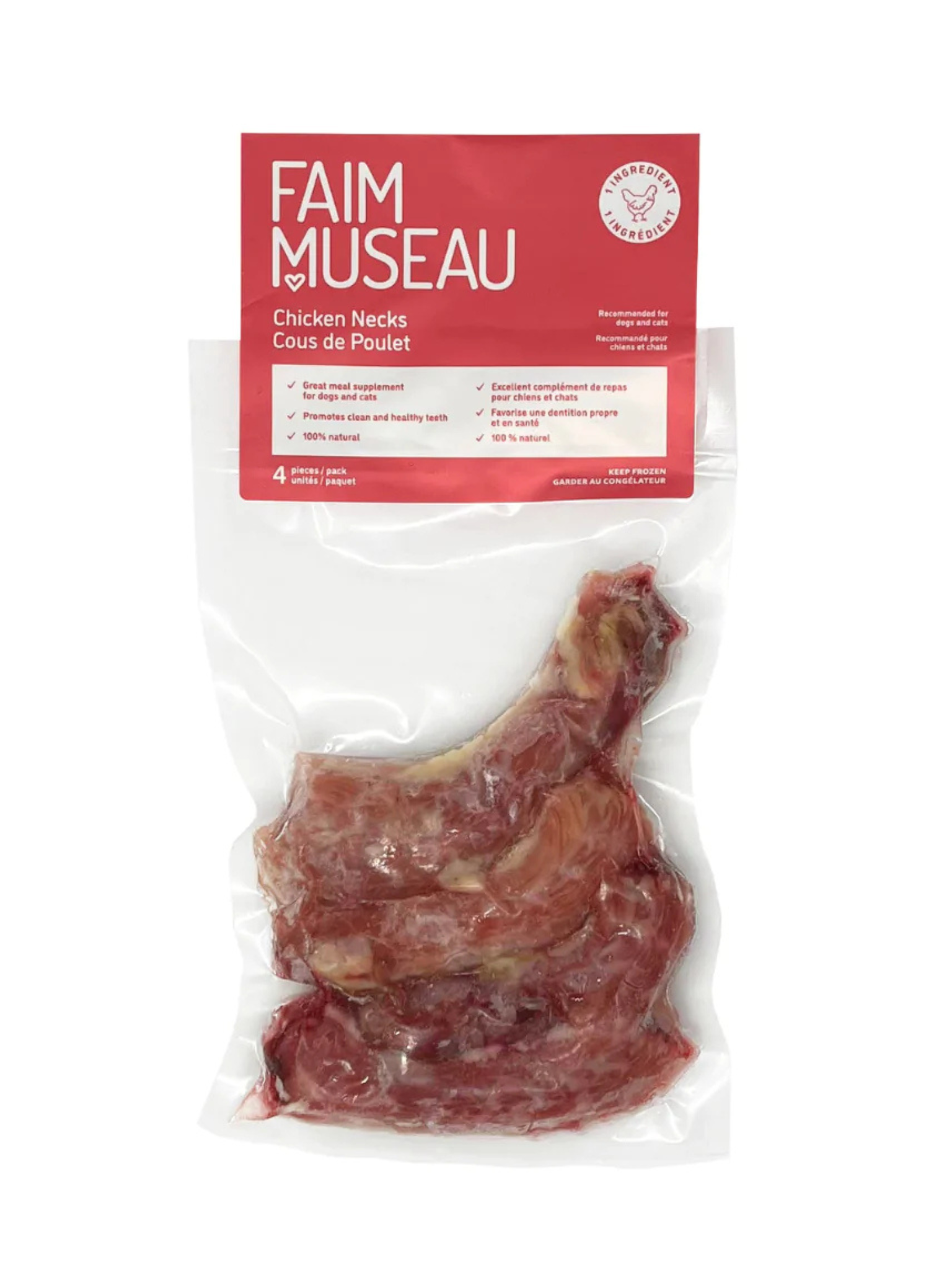 FAIM MUSEAU - Cous de poulet pour chien