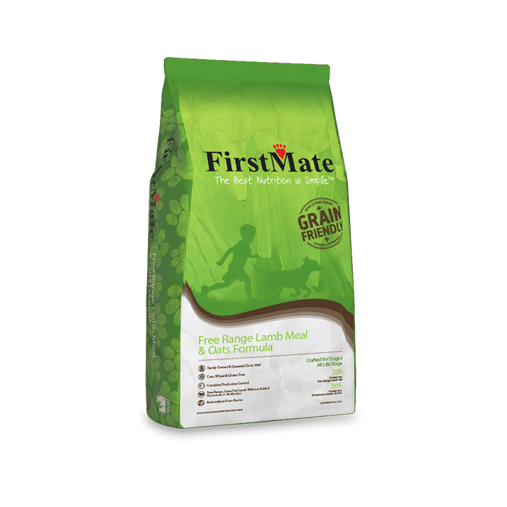 Firstmate - Recette agneau et avoine pour chien. Bêtes Gourmandes spécialiste en nutrition et produit pour chien et chat à Québec.