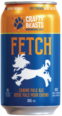 CRAFTY BEAST - Bière pâle pour chien. Bêtes Gourmandes, boutique spécialisée alimentation, éducation et sports pour chiens à Québec.
