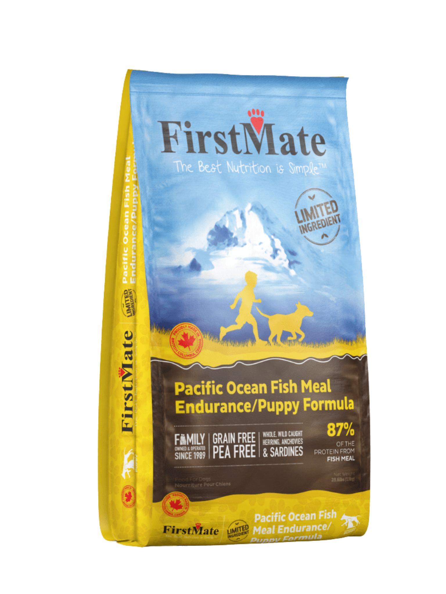 FIRSTMATE - Recette au poisson du pacifique pour chiot. Bêtes Gourmandes spécialiste en produit et nutrition pour chien et chat à Québec.