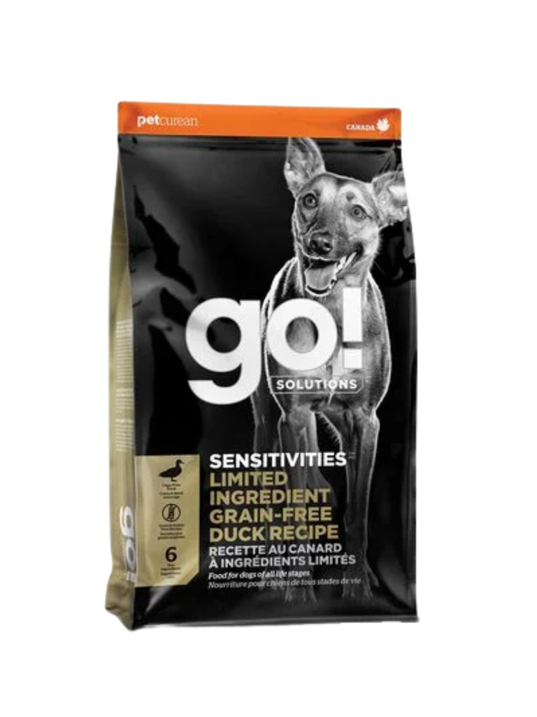 GO! SENSITIVITIES - Recette canard sans grains. Bêtes Gourmandes, spécialiste en nourriture et produits pour chien et chat en ligne et en magasin à Québec.