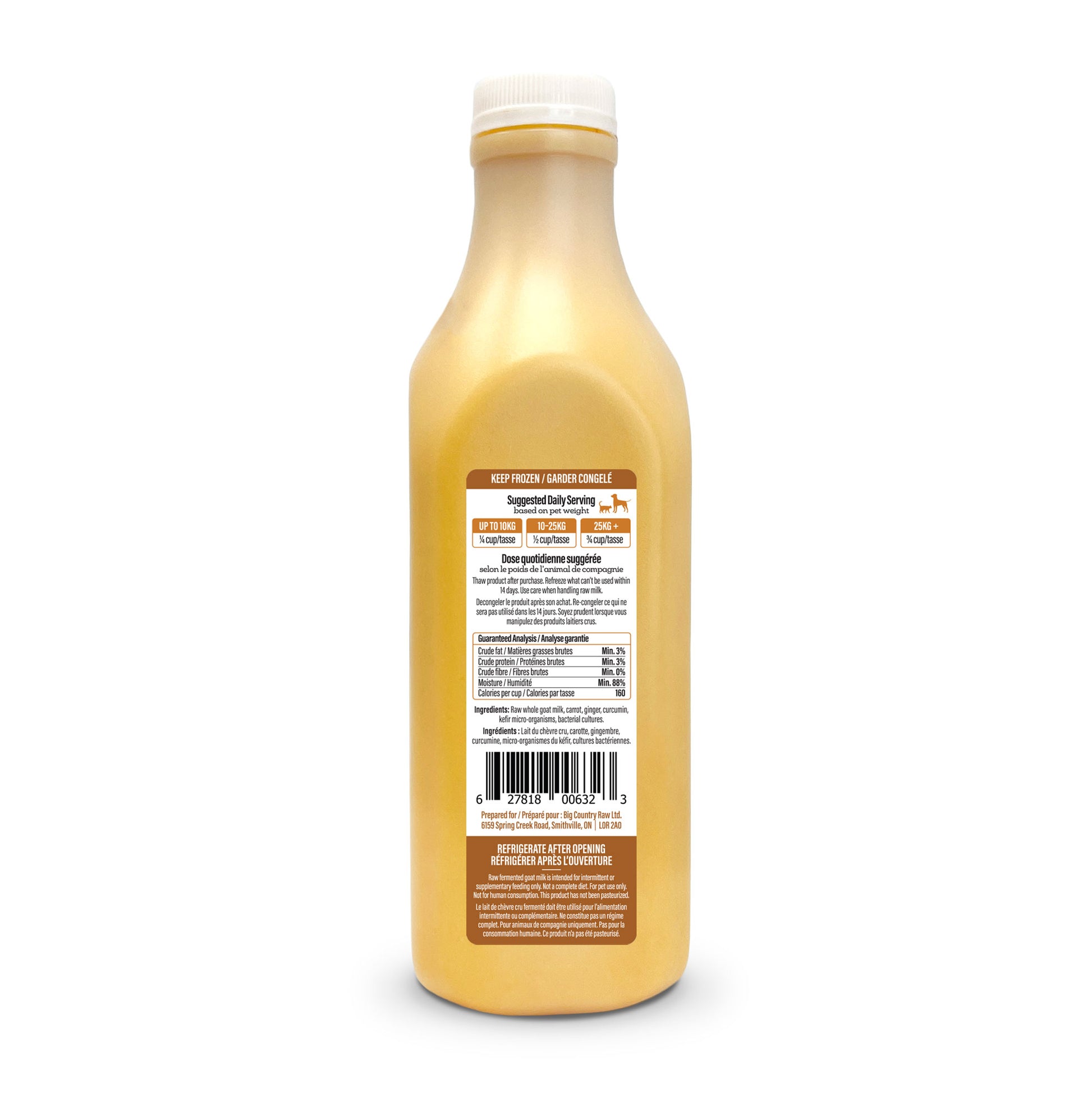BIG COUNTRY RAW - Lait de chèvre immunité 975 ml