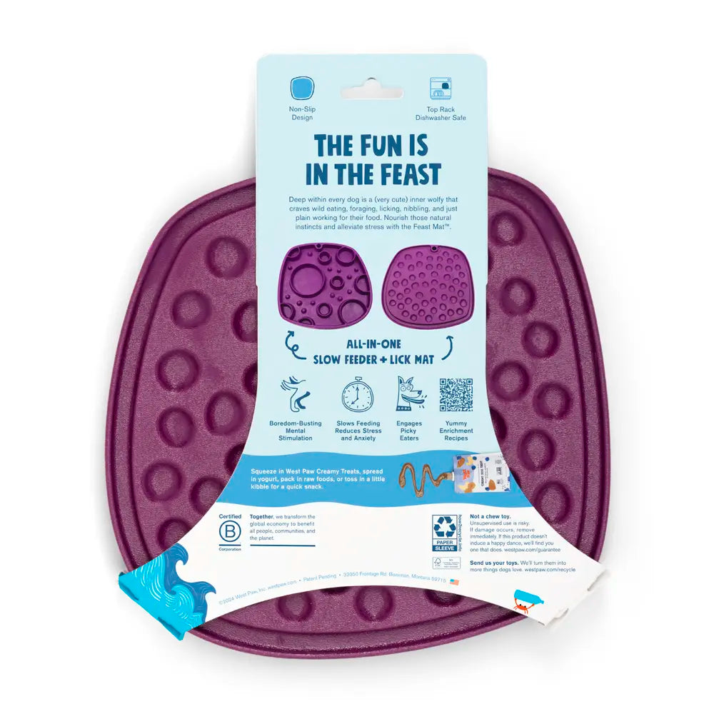 WEST PAW - Tapis de léchage bulle. Bêtes Gourmandes, boutique spécialisée alimentation, éducation et sports pour chiens à Québec.