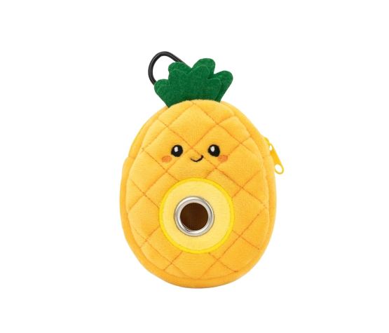 HUGSMART - Distributeur à sac de ramassage en peluche ananas