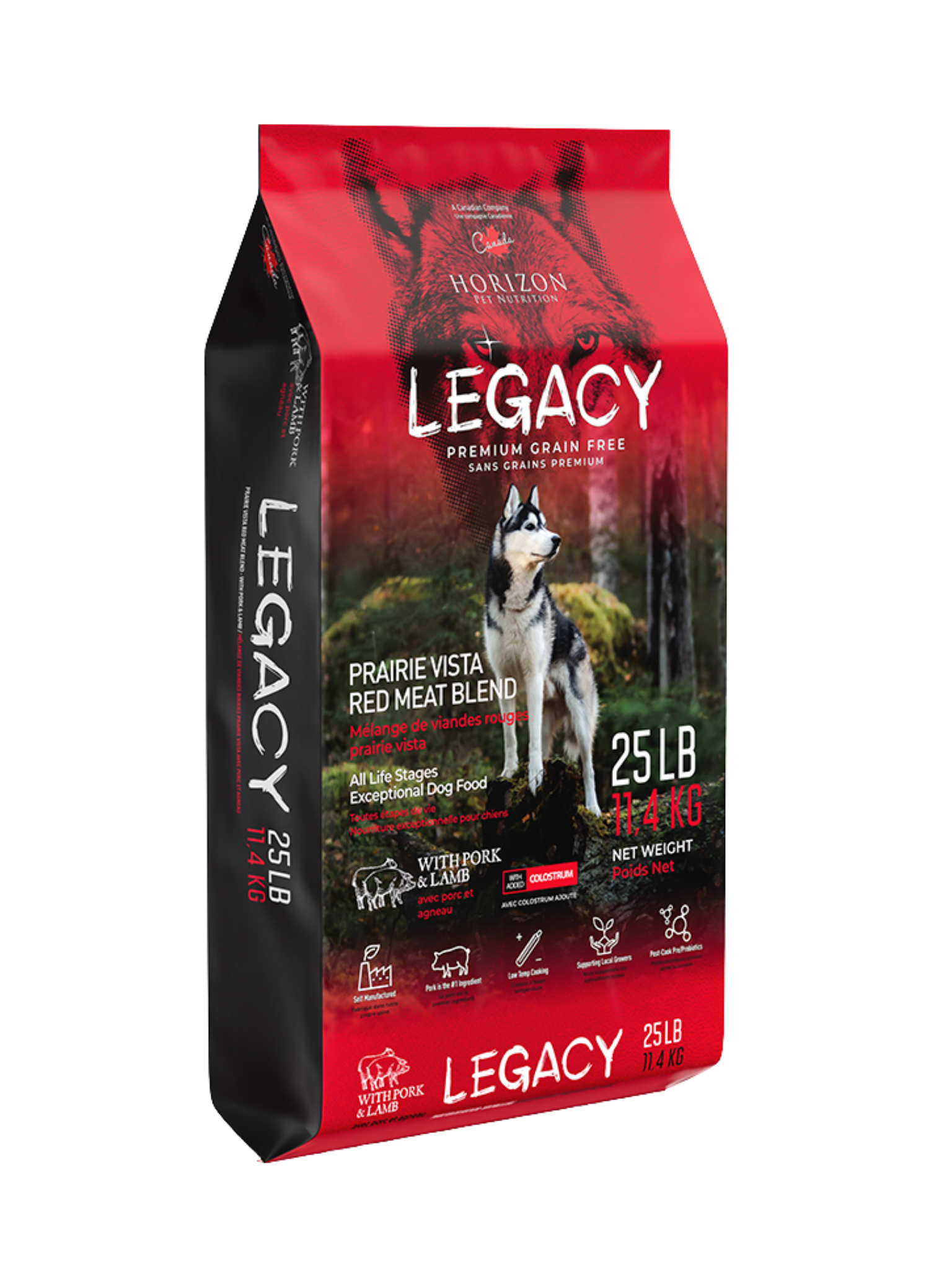 HORIZON - Legacy agneau et porc. Bêtes Gourmandes spécialiste en nutrition et comportement chien et chat à Québec en boutique et en ligne.