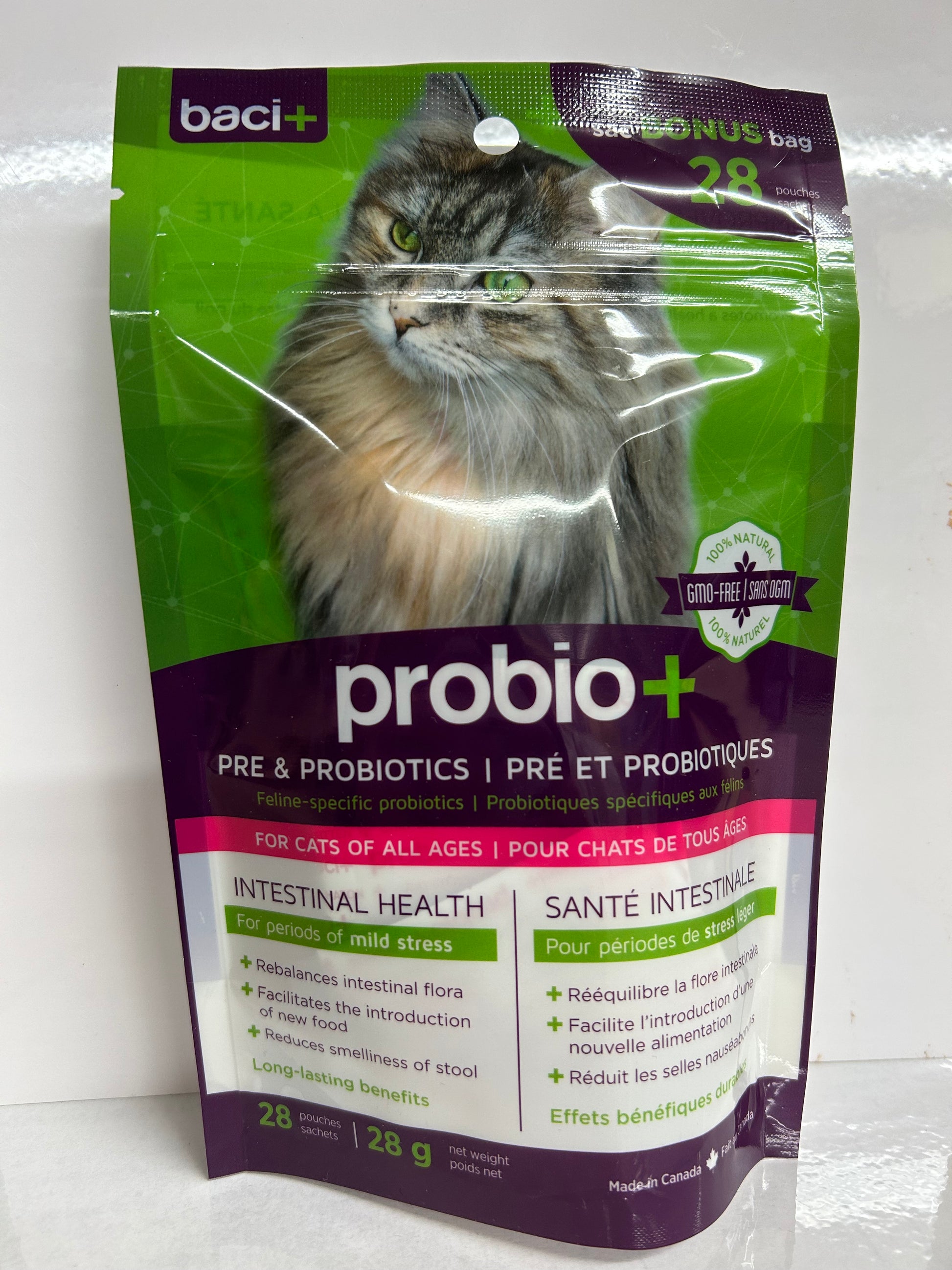 BACI+ - Probiotique pour chat de tous âges 28g