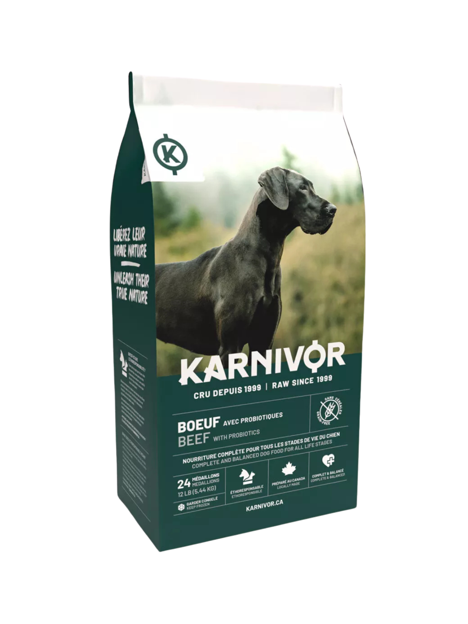 Karnivor - Nourriture Crue Chien (12Lbs). Bêtes Gourmandes, spécialiste en nourriture et produits pour chien et chat en ligne et en magasin à Québec.