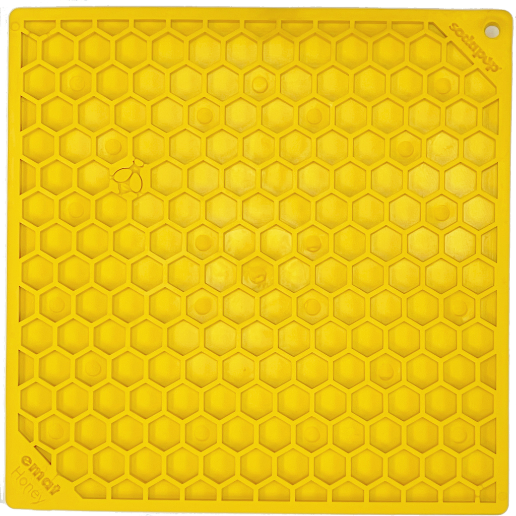 SODAPUP - Tapis de lèche "eMat honey". Bêtes Gourmandes, boutique spécialisée alimentation, éducation et sports pour chiens à Québec.