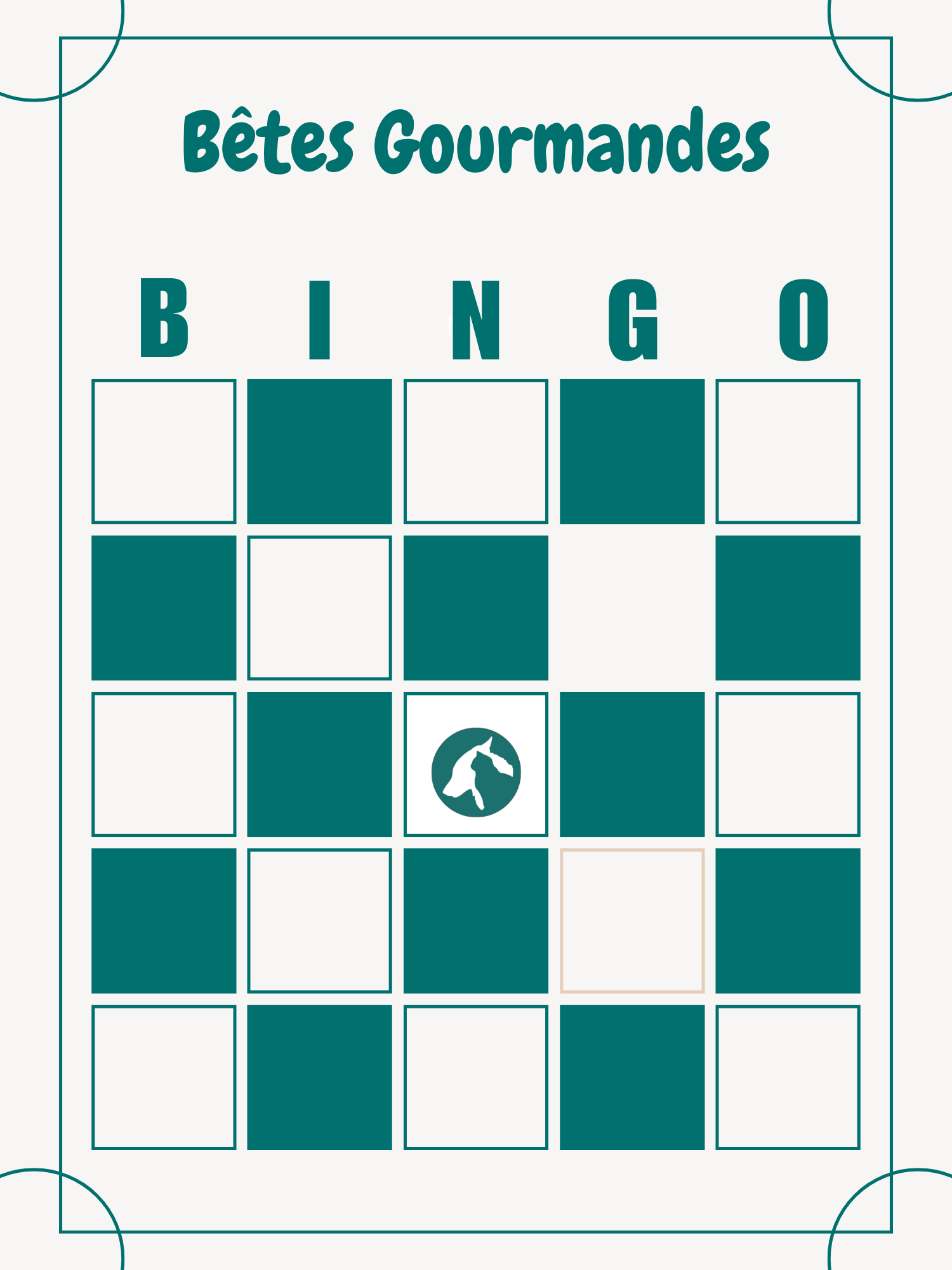 Carte de bingo BG