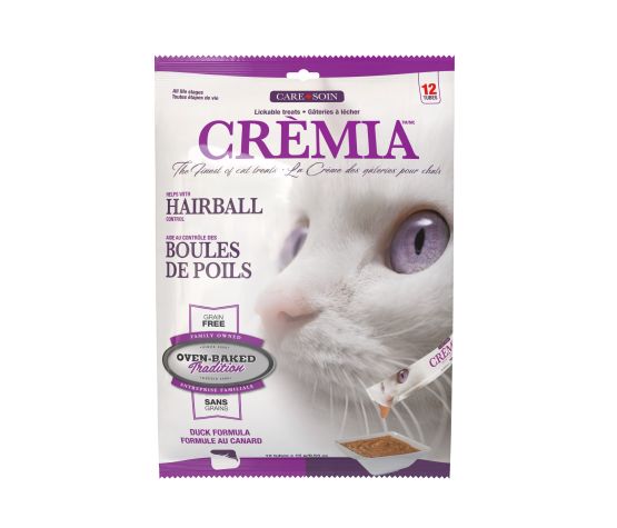 OBT - Gâterie à lécher au canard pour chat pour les boules de poil 12x15g. Bêtes Gourmandes, boutique spécialisée alimentation, éducation et sports pour chiens à Québec.